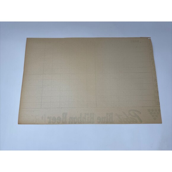 LOT OF 5 Pabst Blue Ribbon Beer Paper Advertisement on Bowling Score Sheet Vgt - Picture 8 of 8
